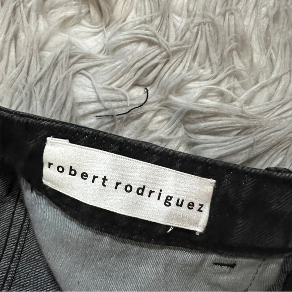 Robert Rodriguez Black Baggy Crop Denim Jeans - Picture 4 of 13